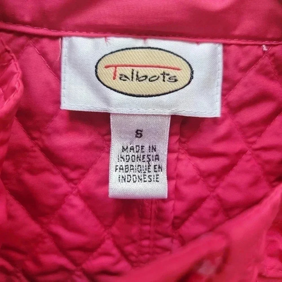 Talbots Womens Quilted Full Zip Vest w/Pockets Size Small - Picture 3 of 3